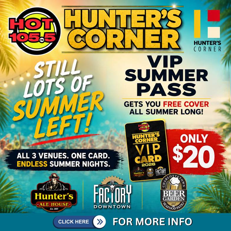Hot 105.5’s Hunter’s Corner Summer VIP Card